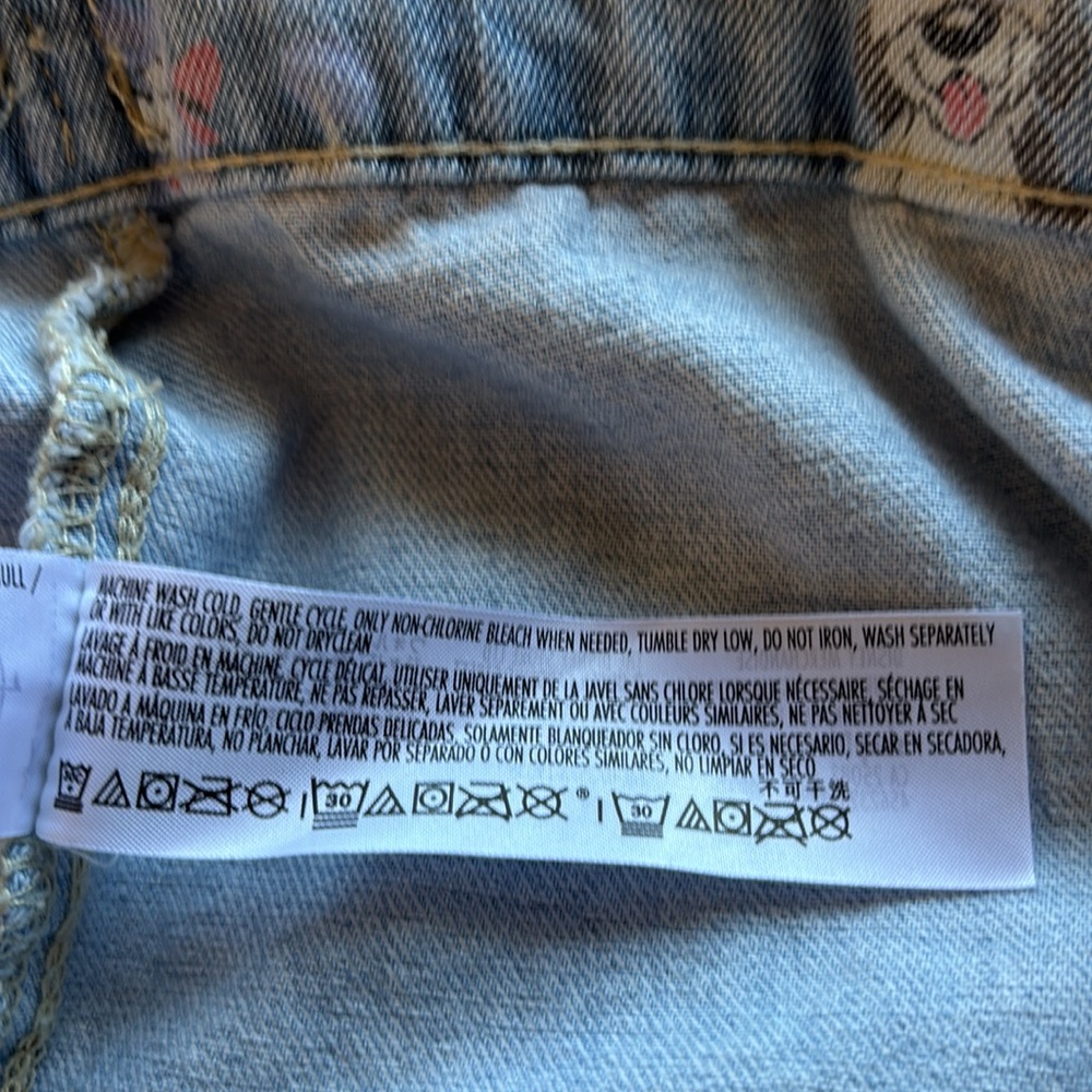 Disney Light Blue Jean Jacket with Dog Characters - Picture 8 of 8
